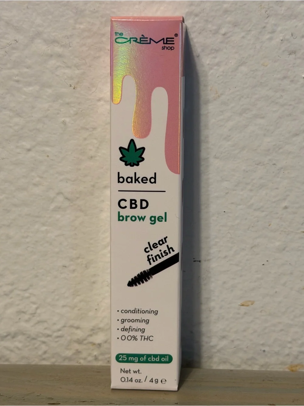 Baked CBD Brow Gel - Clear Finish (Pink/White)